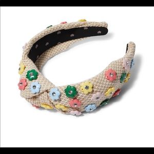 Lele Sadoughi Rainbow Daphne Floral Charm Knotted headband